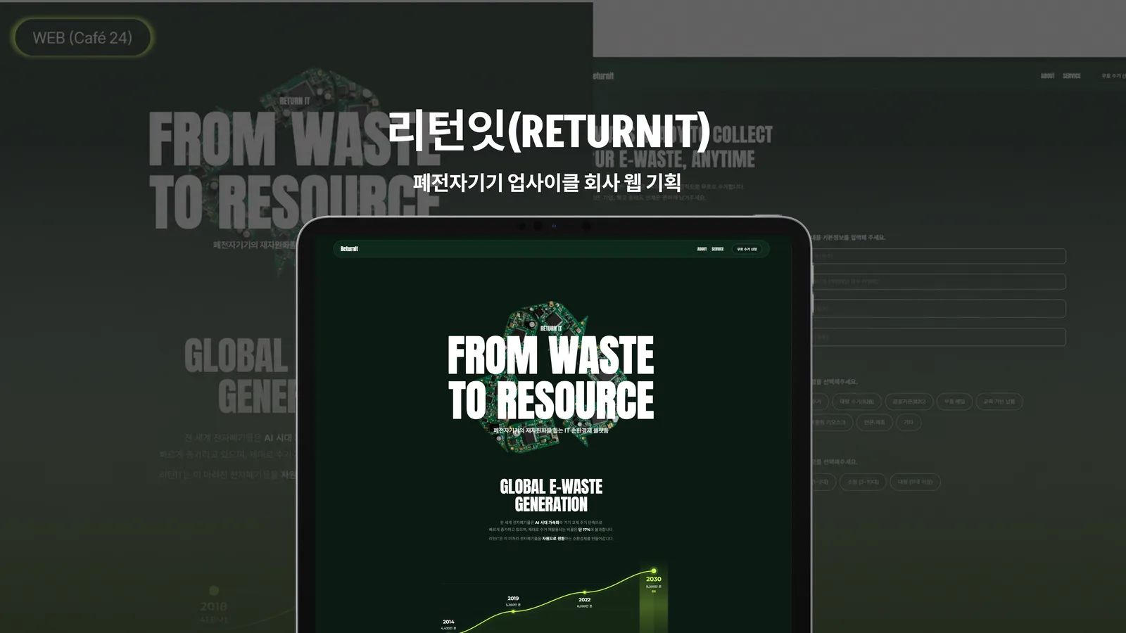 RETURNIT 폐전자기기 업사이클 회사 소개 홈페이지